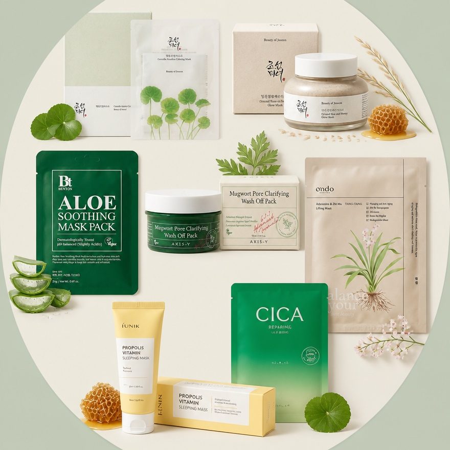 Tuchmasken, Gesichtsmasken, Schönheitspflege aus Asien, Hautpflegeprodukte Tuchmasken, Schlafmasken, Wasch-offmasken, Schönheitspflege aus Asien, Hautpflegeprodukte